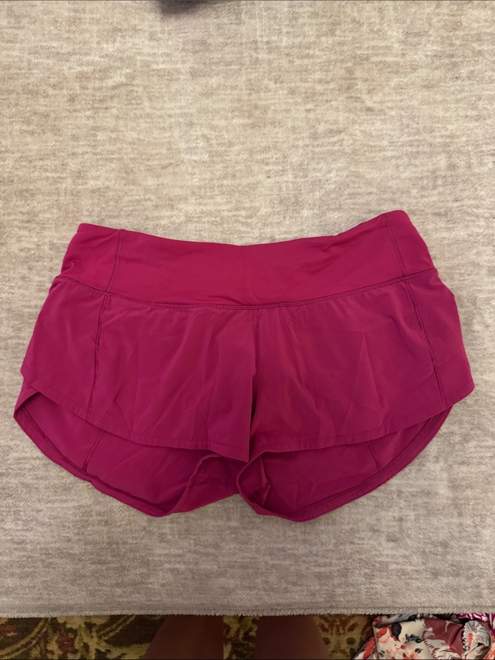 lululemon athletica Magenta speed up shorts